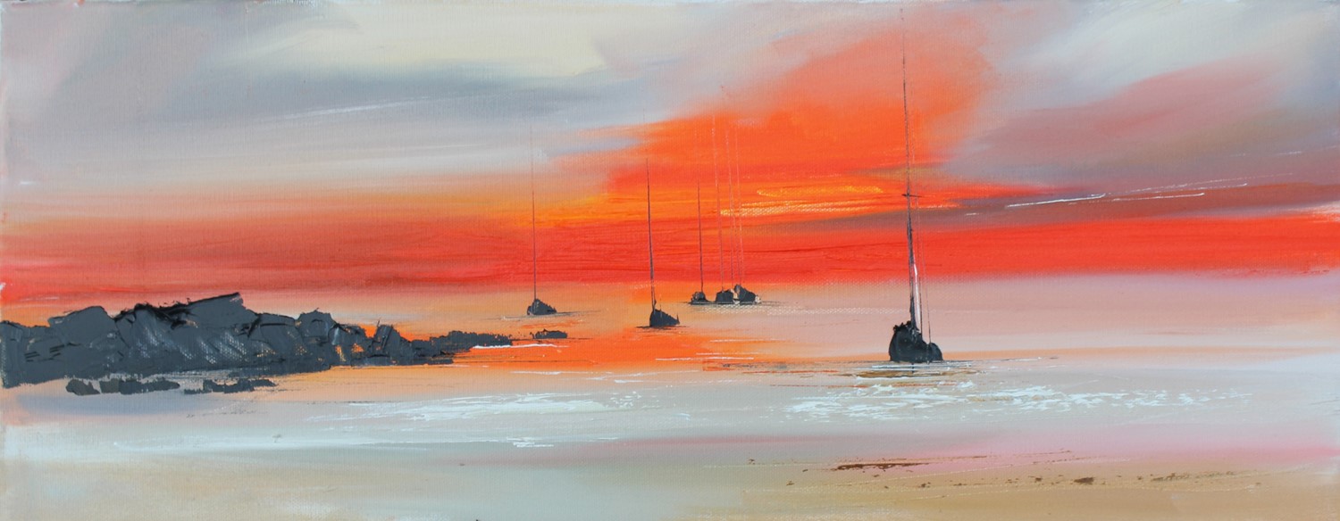 'All Settled at Sunset' by artist Rosanne Barr
